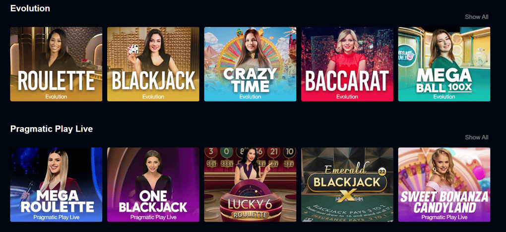 Betplay.io Table Games for Crypto Casino 