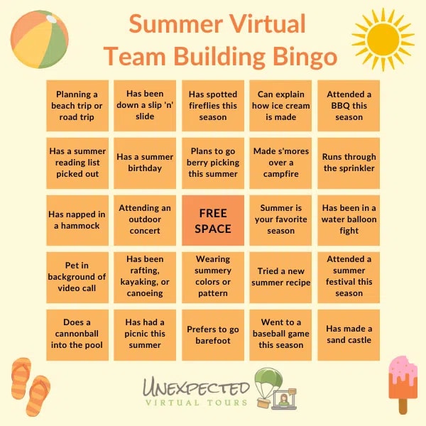 An engaging online bingo themed session