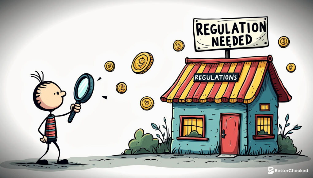 A SIMPLE DRAWING SHOWING A CRYPTO CASINO WITH A 