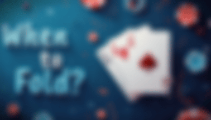 Banner image for What poker cards you fold: 3 signs to watch out for
