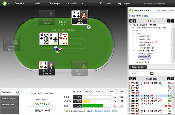 pokersnowie screenshot